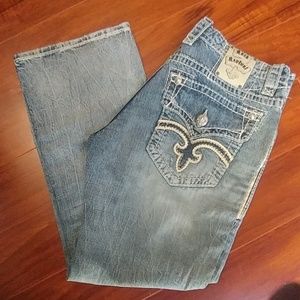 Rock Revival Tucker Mens Relaxed Straight Jeans